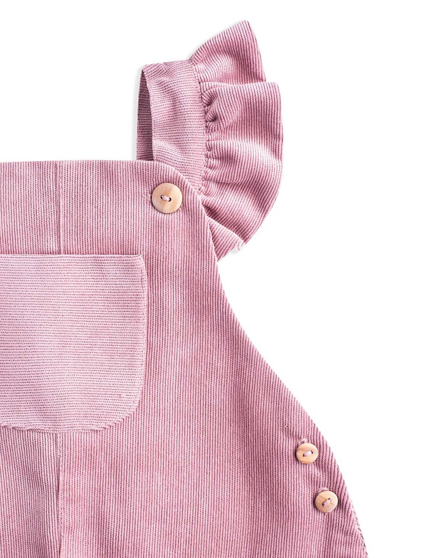 Amelia pink corduroy overalls